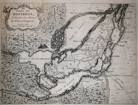 London Magazine, The Isles of Montreal as they have been Surveyd by French Engineers
