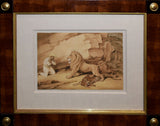 Samuel Howitt (British, 1756-1822), The Lion the Tiger and the Traveler