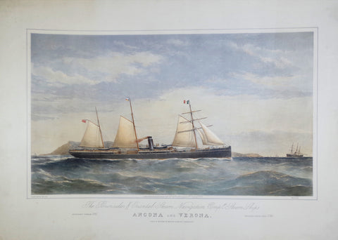 Thomas G. Dutton (British, fl 1840-1879), The Peninsula Oriental Steam Navigation Company’s Steam Ships - Ancona & Verona