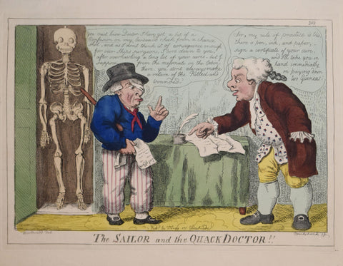 George Cruikshank (1792-1878), The Sailor and the Quack Doctor!!