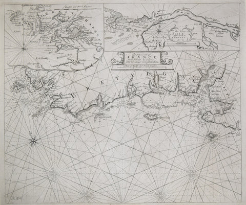George Grierson (1680-1753), after The Sea Coast of France from Ushent to Olone