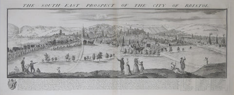 Samuel Buck (1696-1779) and Nathaniel Buck (fl. 1724-1759), The South East Prospect of the City of Bristol