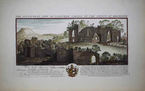 Samuel Buck (1696-1779) and Nathaniel Buck (fl. 1724-1759), The South West View of Llanthew Castle