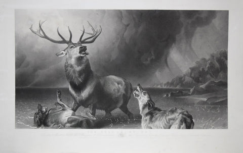 Sir Edwin Henry Landseer (1802-1873) and Thomas Landseer (1795-1880),  The Stag at Bay