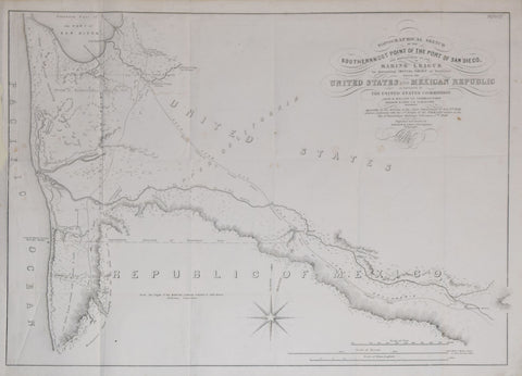Andrew B. Gray, Topographical Sketch of the Southernmost Point of the Port of San Diego