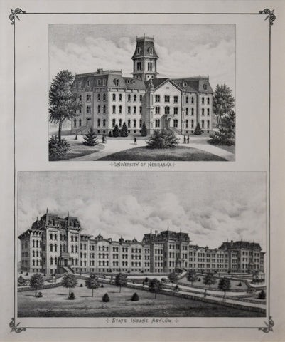 Everts & Kirk., University of Nebraska, State Insane Asylum