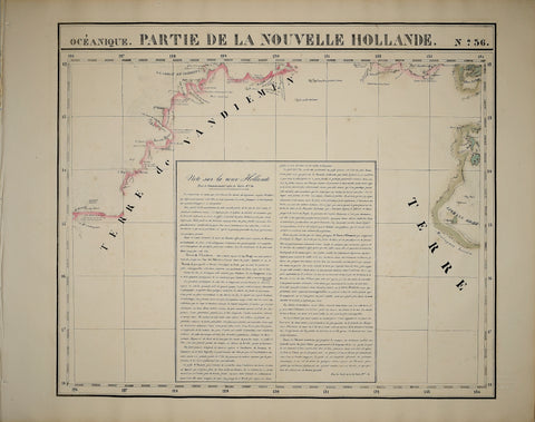 Phillip Marie Guillaume Vandermaelen (1795-1869), Oceanique. Partie de la Nouvelle Hollande. No. 36