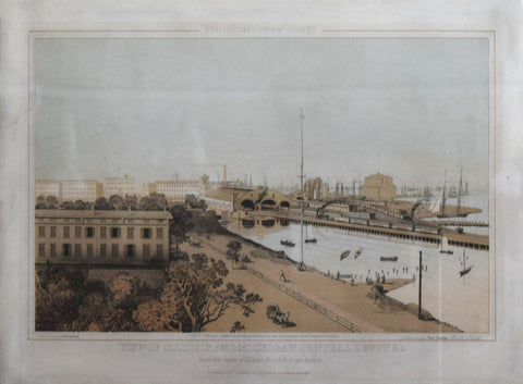 Edwin Whitfield (1816-1892), View of Illinois and Michigan Central Depot & c.