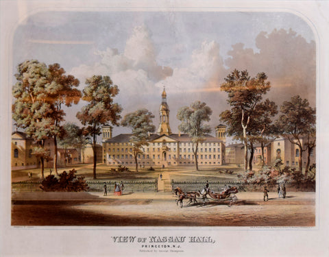 George Thompson, View of Nassau Hall, Princeton, N.J.