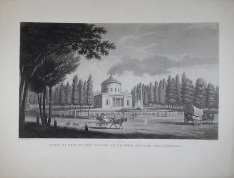 John James Barralet (ca. 1747-1815), View of the Waterworks at Centre Square Philadelphia