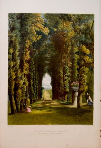 E. Adveno Brooke (fl. 1844-1864), Vista in the Gardens