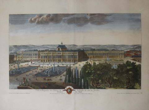 Pierre Menant (fl. 1716), Vue et Perspective du Chateau de Versailles du cote des Jardins