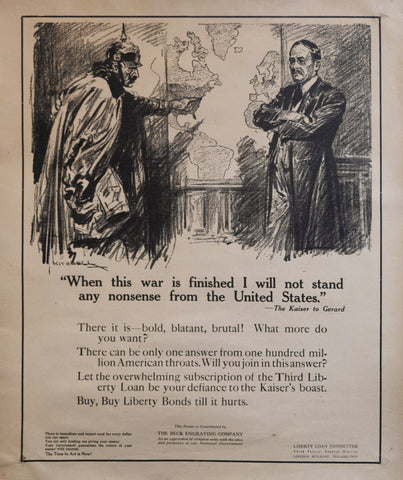 Charles Davis Mitchell (1887-1940), "When this war is finished I will not stand any nonsense from the United States." The Kaiser to Gerard