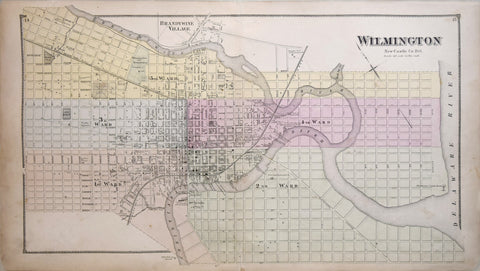 Delaware State Atlas - Wilmington, New Castle Co. Delaware