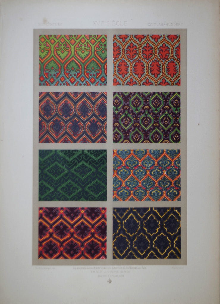Lithographie Arabe "L'ornement Polychrome" D'Albert Racinet - Impression Giclée A4 (21,1 X 29,7 Cm) - Papier Brillant 300g/m² - 13