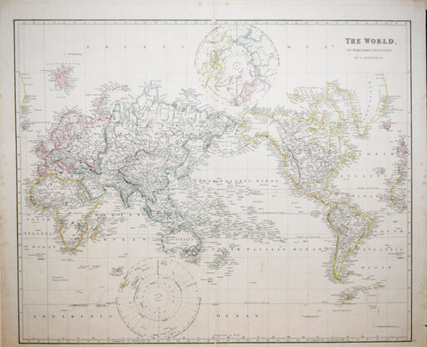 John Arrowsmith (1790-1873) The World on Mercator’s Projection, Pl. 2