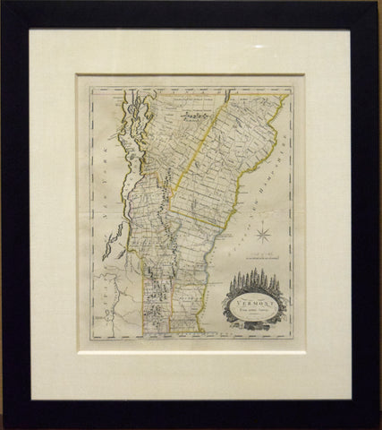 Mathew Carey (1760-1839) Vermont from actual Survey