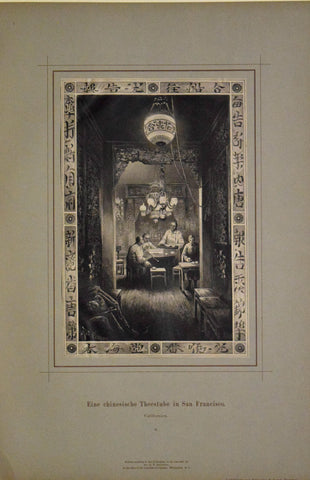 Rudolf Cronau (1855-1939) Eine chinesische Teestube in San Francisco. Californien. 8