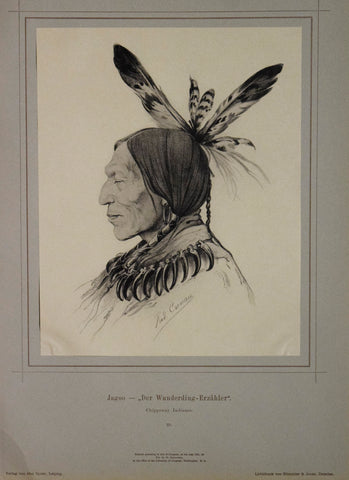 Rudolf Cronau (1855-1939) Jagoo - ,Der Wunderding-Erzahler,. Chippewa Indianer. 23.