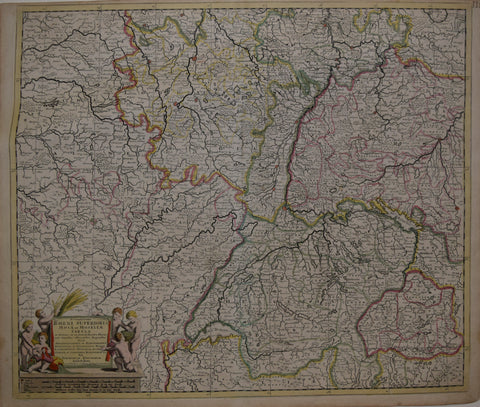Theodore Danckerts (Dutch, 1663-1727), Accuratissima Rheni Superioris Mosae et Mosellae…