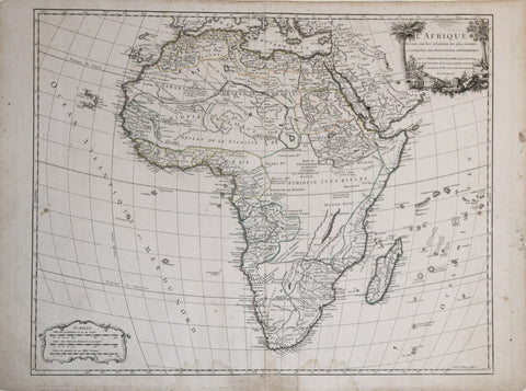 Robert de Vaugondy, Didier, (French, 1723-1786) & Robert de Vaugondy, Gilles, (French, 1688-1766), L’Afrique, dressee, sur les relations les plus recentes…