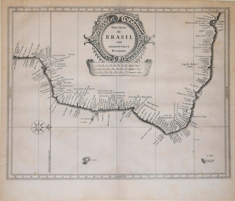 Johannes De Laet (1581-1649), Provincia de Brasil cum Adiacentibus Provinciis