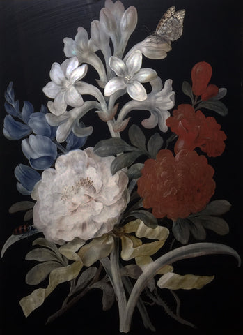 Barbara Regina Dietzsch (German, 1706-1783), Bouquet with Yellow Ribbon