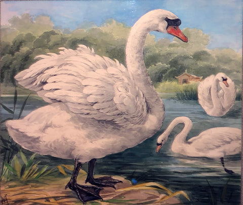 Gustav Mutzel (German, 1839-1893), White Swan