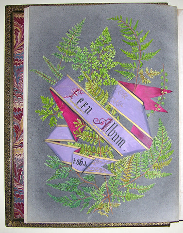 Ellen Harding (British 1809-1893), Fern Album Containing, A Few of the Rarest, Commonest, and Prettiest, of the British and Foreign Ferns