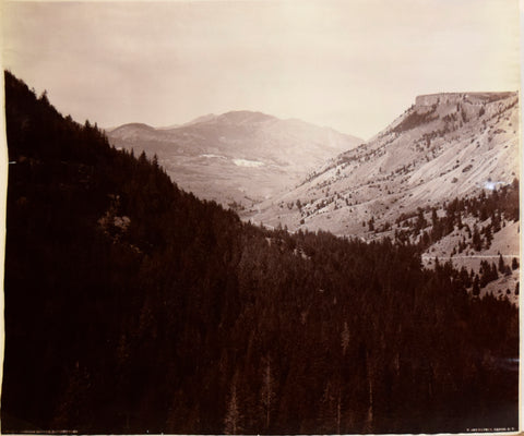 Frank Jay Haynes (1853-1921), Gardner Canyon, Electric Peak