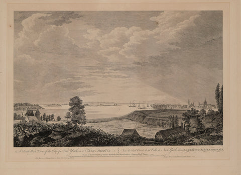 Thomas Howdell  A South West View of the City of New York...