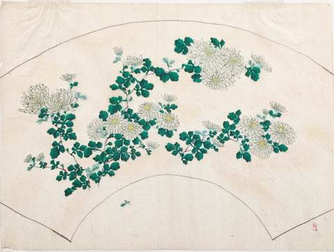 Japanese School, White Chrysanthemums