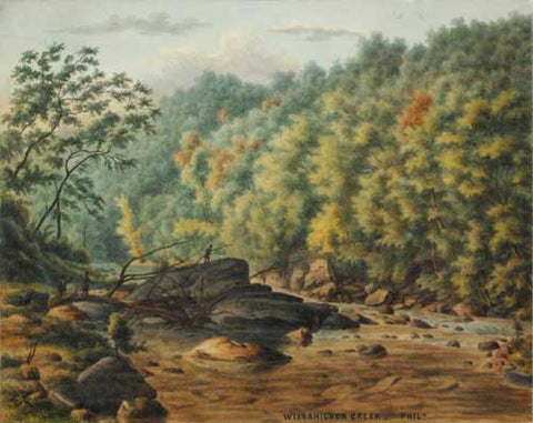 August Kollner (American, active 1838–72), Wissahickon Creek, Philadelphia, 1879