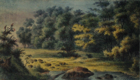 August Kollner (American, active 1838–72),  Georges Run. 1869. [Fairmount Park, Philadelphia]