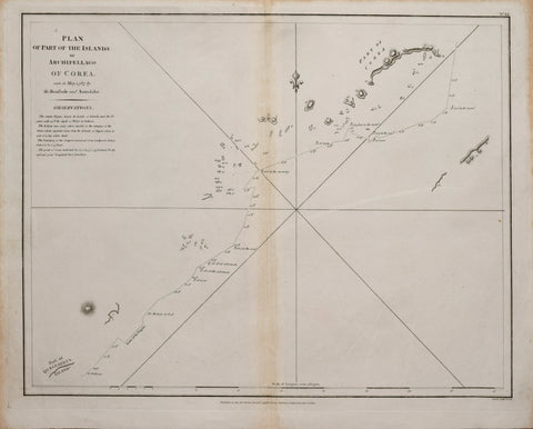 Jean François de Galaup, comte de Lapérouse (French, 1741-1788)  Plan of the Islands or a Part of Archipellago of Corea, seen in May 1787 by the Boussole and Astrolabe. No. 44 [Southwestern Korean Peninsula]