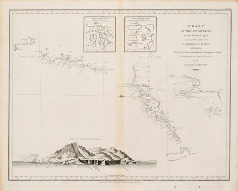 Jean François de Galaup, comte de Lapérouse (French, 1741-1788) Chart of the Discoveries to the North of Japan in 1643 by Dutch Ships..Including the Land of Jeso, Staten Island & Company’s Land... Pl. 47