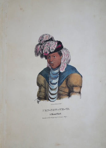 James Otto Lewis (1799-1858), Pen Now We Ta, A Miami Chief
