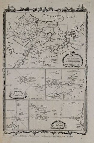 George Henry Millar Various Charts of Islands &c. in the Atlantic & Pacific Oceans. Chart of the Northern Archipelago..Kamtschatka & Anadir, Chart of the Azores…, Chart of the Canary Isles…, Chart of the Madera Isles, Chart of the Cape Verde Isles.