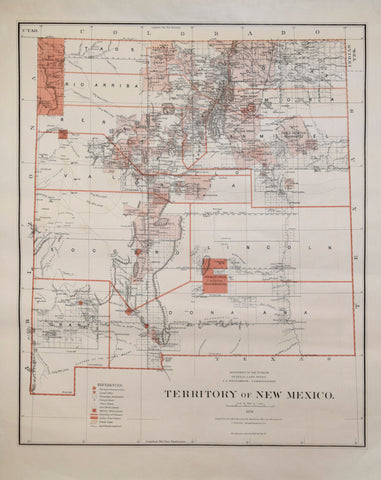 United States General Land Office/Charles Roeser, Territory of New Mexico