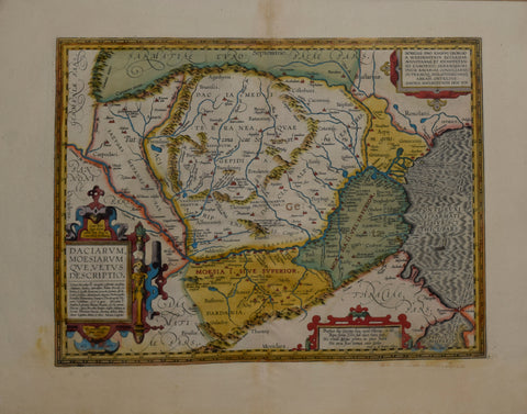 Abraham Ortelius (Flemish, 1527-1598) Daciarum Moesiarum...
