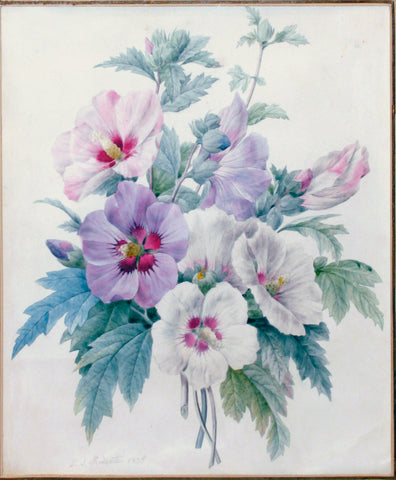 Pierre-Joseph Redouté  (Belgian, 1759-1840), A Bouquet of Rose of Sharon
