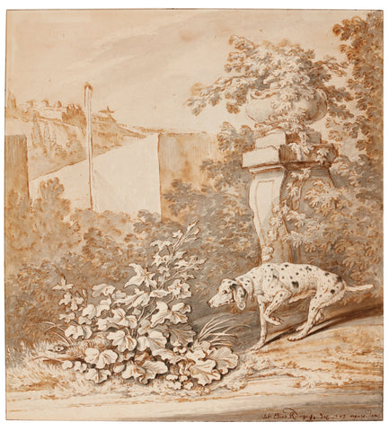 JOHANN ELIAS RIDINGER (GERMAN, 1698-1767), Dalmatian Chasing a Pheasant