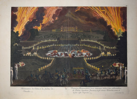 Pierre Le Pautre (1652-1716), Illuminations du Palais et des Jardons de Versailles