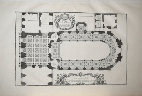 Pierre Le Pautre (1652-1716), Plan de la Tribune de la Chapelle du Chateau Royal de Versailles