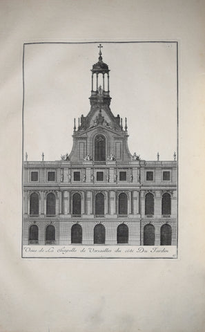 Pierre Le Pautre (1652-1716), Veiie de la Chapelle de Versailles du Cote du Jardin