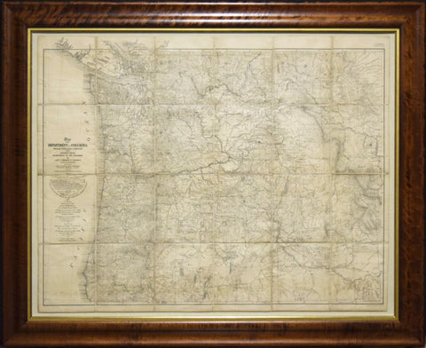 Lieut. Thomas W. Symons (1849-1920), Map of the Department of the Columbia..by Lieut Thomas W. Symons Corp of Engineers...