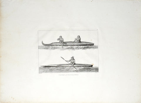 Captain James Cook (1728-1729) and John Webber (1751-1793), Canoes of Oonalashka