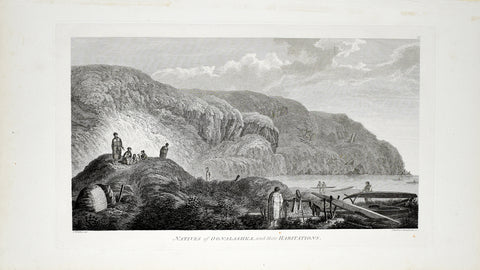 Captain James Cook (1728-1729) and John Webber (1751-1793), Natives of Oonalashka, and their Habitations