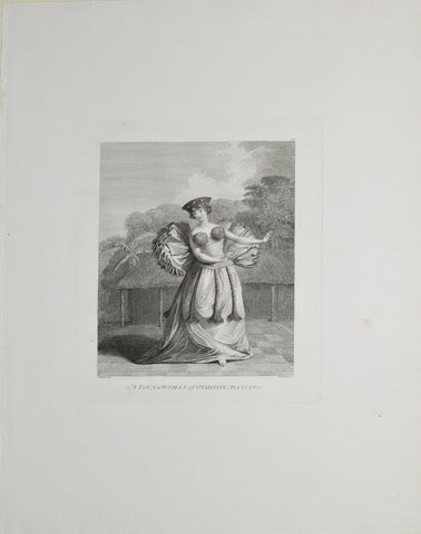 Captain James Cook (1728-1729) and John Webber (1751-1793), A Young Woman of Otaheite, Dancing