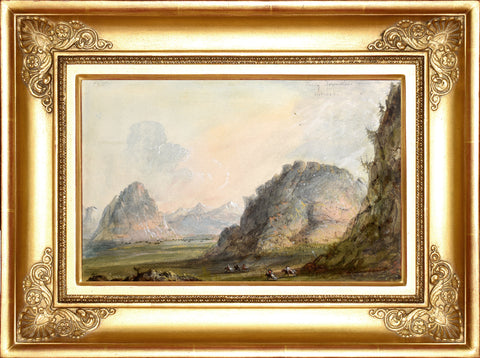 Alfred Jacob Miller (1810-1874), Rocky Formations Near the Nebraska or Platte River